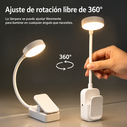 Lámpara de lectura con tres tonos de luz