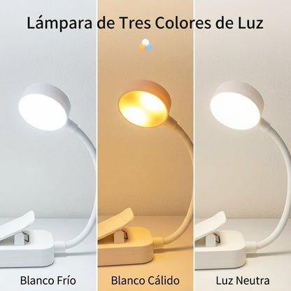 Lámpara de lectura con tres tonos de luz